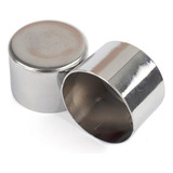 Par De Ponteiras Tampão Para Varão De Cortina 19mm Cor Cromado