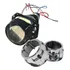 Par De Projetor Bi led Retrofit 2 5 Lente Azul Blue Rjled