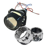 Par De Projetor Bi led Retrofit 2 5 Lente Azul Blue Rjled