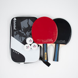 Par De Raquetes P Ping Pong 4 Estrelas 3bolinhas Dalebol