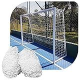 Par De Rede Para Trave De Gol Futsal Fio 2 Nylon Futebol De Salão
