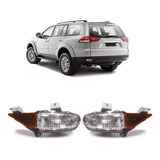 Par De Refletor Lanterna Parachoque Pajero Dakar C Luz Ré