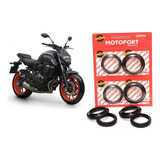 Par De Retentor E Guarda Pó Bengala Yamaha Mt07 2016 2022