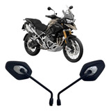 Par De Retrovisor Tiger 1200 Lente Convexa Rosca Honda