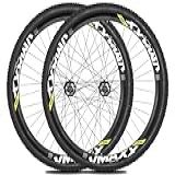 Par De Roda 26 Vzan Vmaxx Cubo Rosca Rolamentado Pneu Camara-Preto Branco