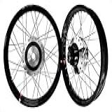 Par De Rodas Aro Aluminio Preto Viper Vpr Fan 125 09-18 Freio Tambor Raio 4mm