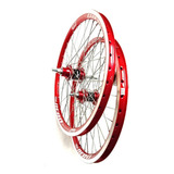 Par De Rodas Bike Aro 26 Aero Folha Dupla E Cubo Rolamento C