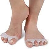 Par De Separador Gel Silicone Protetor Pés Todos Os Dedos Espaçadores Corretores Para Alívio Da Dor Dos Dedos Para Sobrepor Dedos E Joanetes E Alinhamento Do Dedão Grande