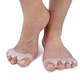 Par De Separador Gel Silicone Protetor Pés Todos Os Dedos Espaçadores Corretores Para Alívio Da Dor Dos Dedos Para Sobrepor Dedos E Joanetes E Alinhamento Do Dedão Grande SHACK