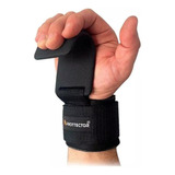 Par De Strap Gancho Aço Fita Cross Lpo Luva Academia Prottector 0070 Preto