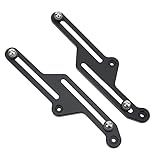 Par De Substituição De Suporte De Pára Brisa Ajustável Preto Anodizado Para Motocicleta Para Tenere 700 XT700Z 2019 2021