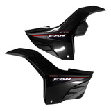 Par De Tampas Laterais Honda Cg Fan 160 2016 Com Adesivos