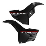 Par De Tampas Laterais Honda Cg Fan 160 2019 Com Adesivos