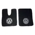 Par De Tapete Carpete Recortável Com Emblema Volkswagen