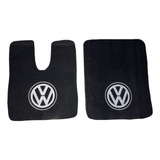Par De Tapete Carpete Recortável Com Emblema Volkswagen
