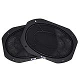 Par De Tela Classica Para Alto Falante 6x9 Polegadas Vintage Cor Preta Grade Plastico Premier Com Forro De Luxo Hexagonal Retro Para Carro TNT Full Som Automotivo