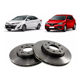 Par Disco Freio Dianteiro Toyota Etios Toyota Yaris