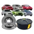 Par Disco Freio Traseiro Solido Audi A1 A3 Tt Bora Golf 