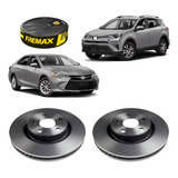 Par Disco Freio Ventilado Dianteiro Fremax Para Toyota Camry