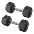 Par Dumbbell Sextavado Emborrachado   10kg