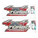 Par Emblema/adesivo Hilux 4x4 Turbo Intercooler 2009 A 2015