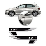 Par Emblema Adesivo Lateral R line Polo Jetta Golf Tiguan