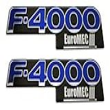 Par Emblema Adesivo Resinado Lateral Ford F4000 Euromec Iii