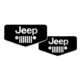 Par Emblema Brasão Lateral Jeep Renegade Compass Resinado