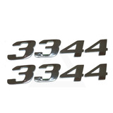 Par Emblema Caminhão Mb 3344 Adesivo
