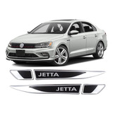 Par Emblema Lateral Aplique Jetta 2013 2014 Adesivo Resinado