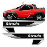 Par Emblema Lateral Resinado Strada 07 2008 Á 2018 2019 2020