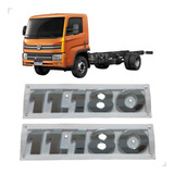 Par Emblema Logo Escrita 11180 Caminhão Vw Delivery Original