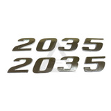 Par Emblema Plastico Cromado Mb Axor 2035 2 Jogos