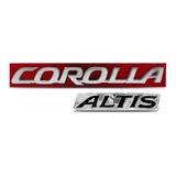 Par Emblema Porta Malas Corolla Altis 2016 2017 2018 Cromado