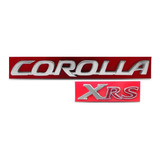 Par Emblema Porta Malas Corolla Xrs 2016 2017 2018 Cromado