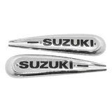 Par Emblema Tanque Suzuki