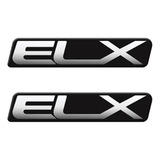 Par Emblemas Adesivos Elx