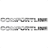 Par Emblemas Comfortline Gol