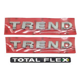 Par Emblemas Laterais Trend + Flex - Gol G5 2009 À 2012