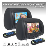 Par Encostos C/ Tela 7 Polegadas Usb Sd C/ Dvd Independente