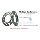 Par Espaçadores Alargador Para Roda Universal 4 E 5 Furo 6mm