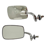 Par Espelho Retrovisor Mexicano Fusca Varian Bras Tl Cromado