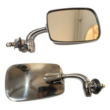 Par Espelho Retrovisor Mexicano Fusca Varian Bras Tl Cromado