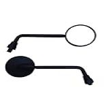 Par Espelho Retrovisor Mini Bolinha Redondo Rosca Honda