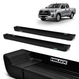 Par Estribo Hilux Srx Cabine Dupla Prime Preto Fosco 2018