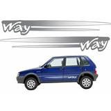 Par Faixa Lateral Adesivo Uno Way 2008 2009 2010 2011 2012