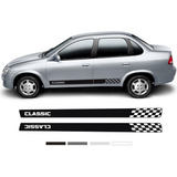 Par Faixas Laterais Corsa Classic 2 Ou 4 Portas Adesivos Top