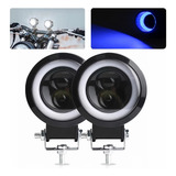 Par Faróis De Neblina Led Universais Jeep Moto 70w 15000lm