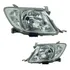 Par Faróis Hilux Srv 2008 A 2011 Foco Simples Pisca Cristal