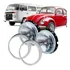 Par Farol   Aro Cromado Fusca Kombi 1973 1974 75 A 2013 2014